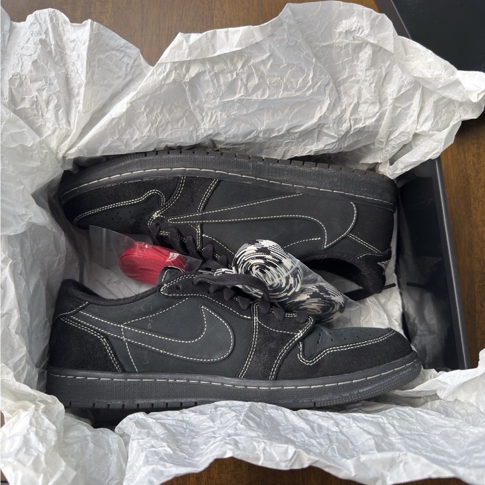 Jordan 1 Retro Low OG SP Travis Scott Black Phantom DM7866-001 Sneaker - Picture 2 of 7